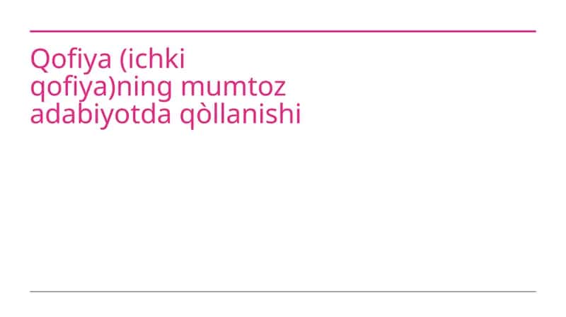 Qofiyaning Estetik va Stilistik Ahamiyati 1