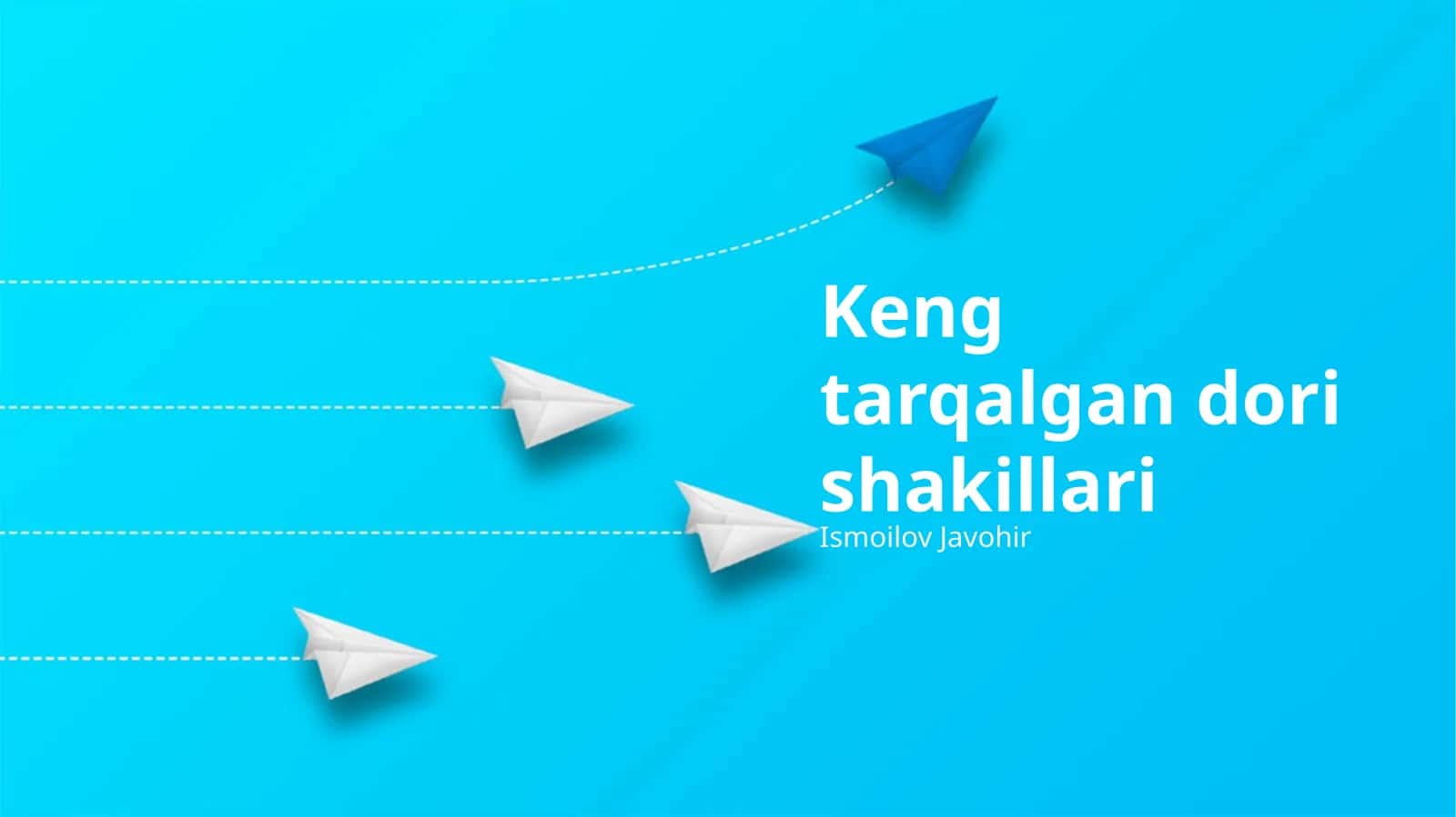 Keng tarqalgan dori shakillari 1