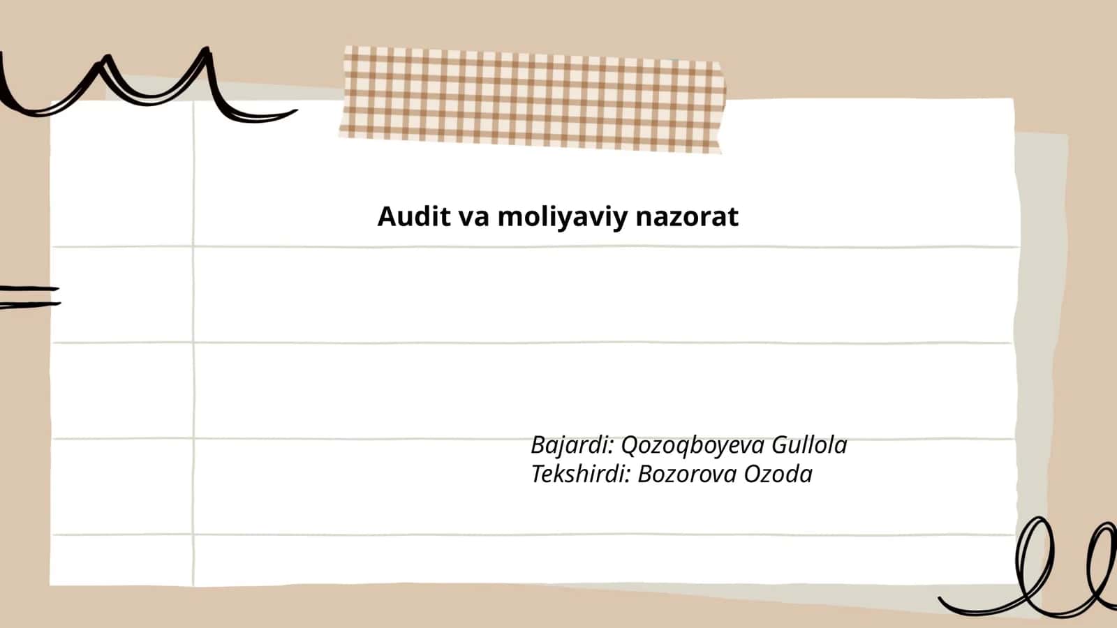 Audit va Moliyaviy nazorat 1