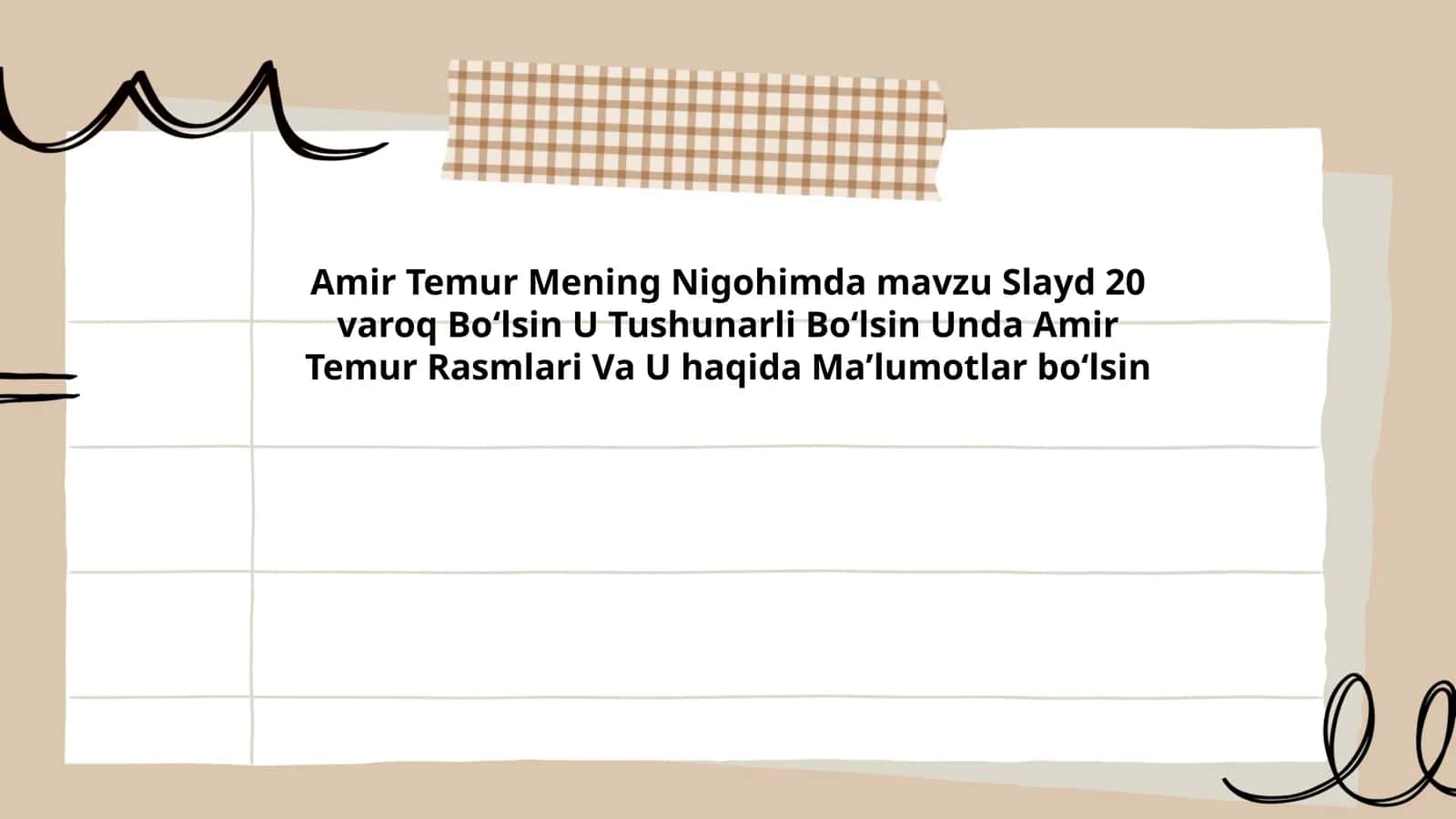 Amir Temur Mening Nigohimda 1