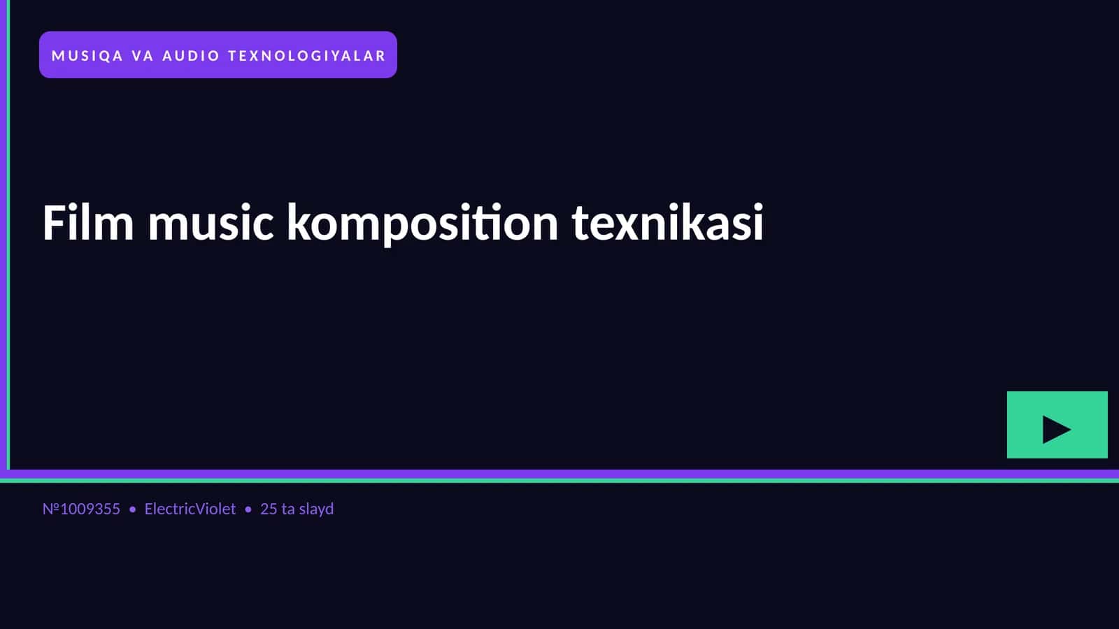 Film music komposition texnikasi 1