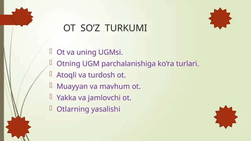 OT SO’Z TURKUMI 1