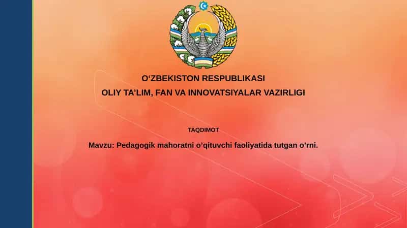 Pedagogik mahoratning asosiy elementlari 1