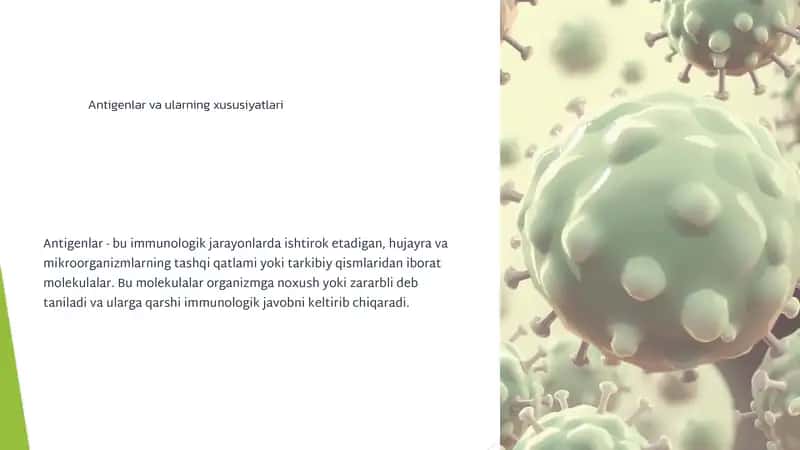 Antigenlar va ularning xususiyatlari 1