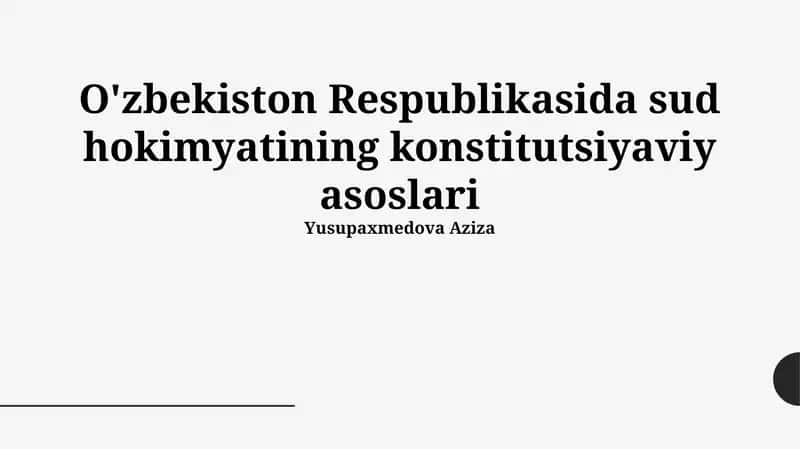 Oliy sud tizimi 1