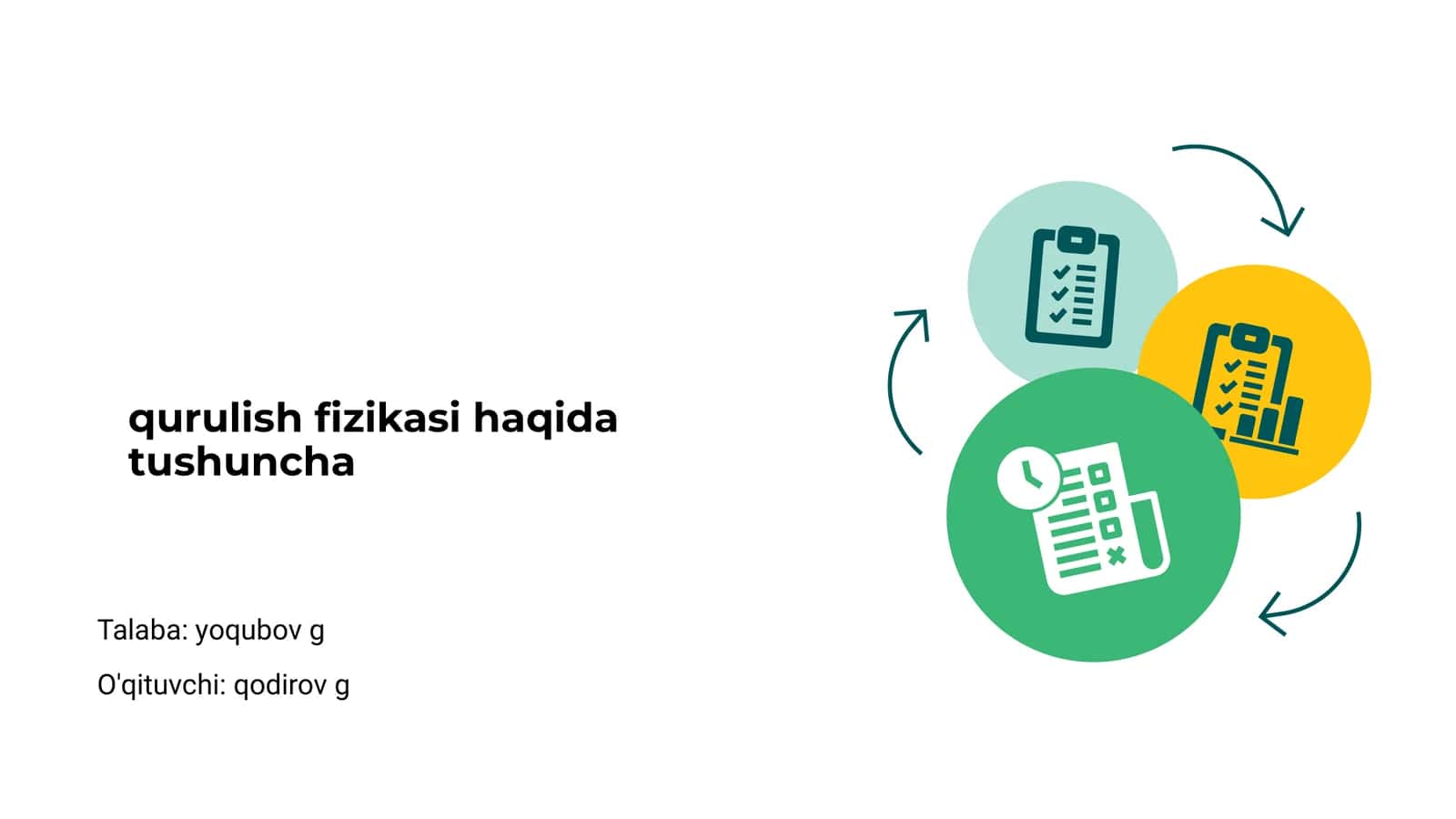 Qurulish fizikasi haqida tushuncha 1
