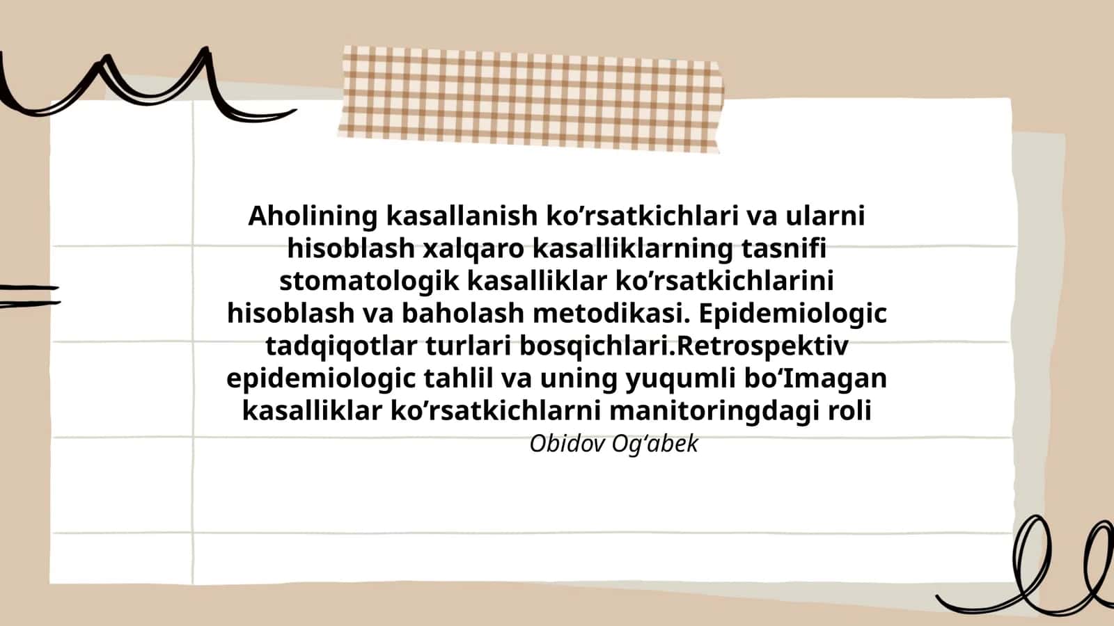 Epidemiologik tadqiqotlar turlari 1