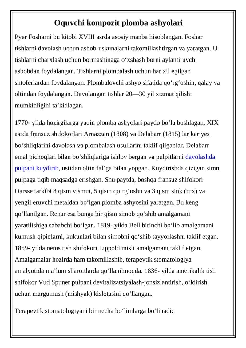 Oquvchi kompozit plomba ashyolari 1