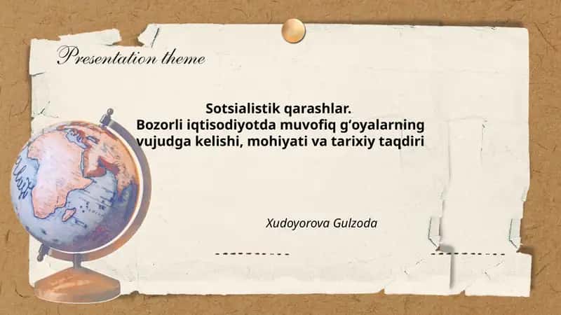 Sotsialistik qarashlar 1