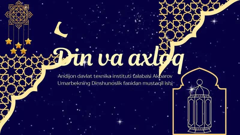 Din va axloq 1