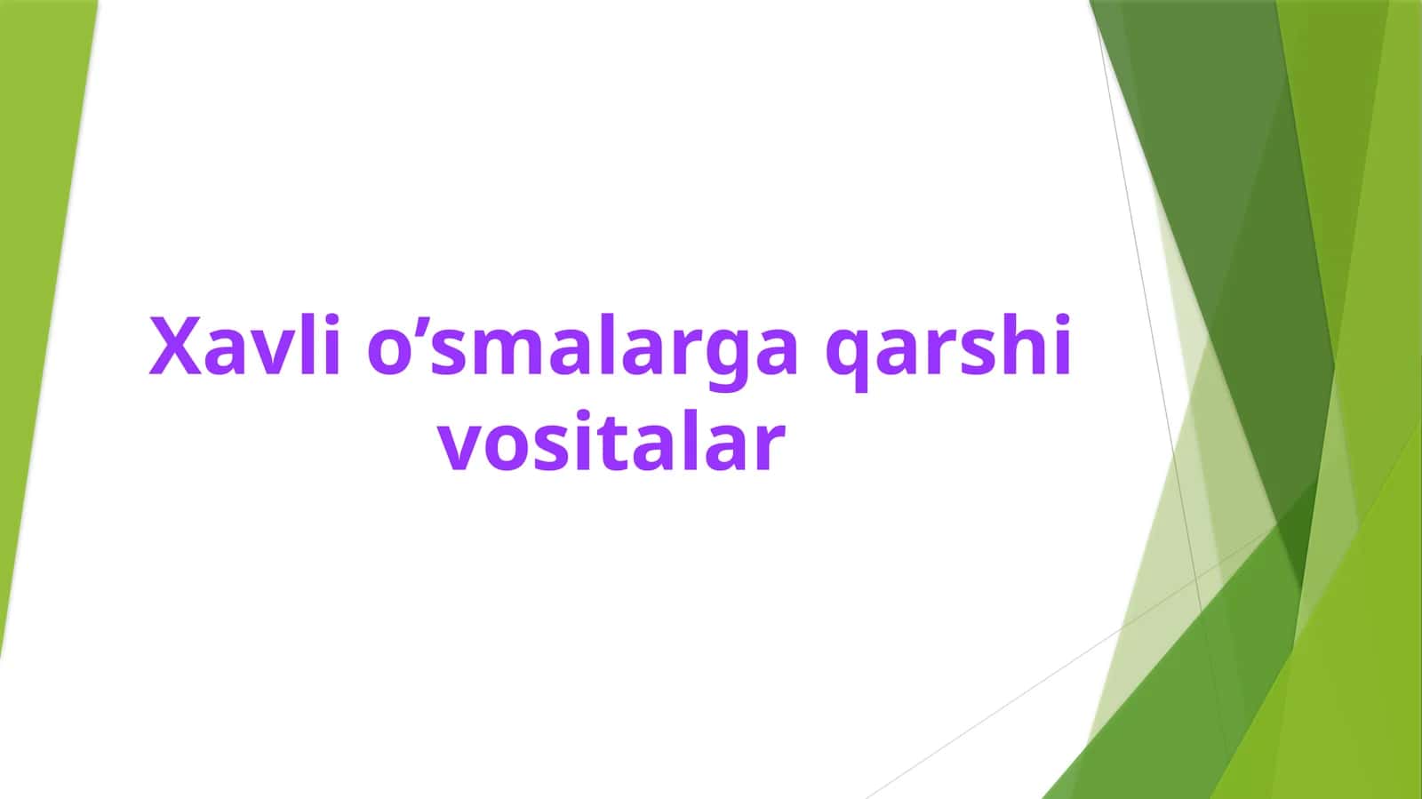 Xavfli o'smalarga qarshi dori vositalari 1