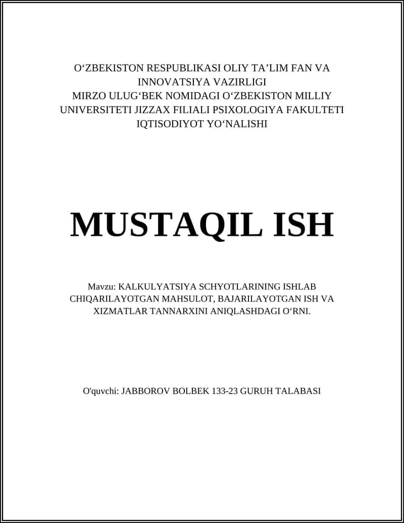 Kalkulyatsiya schyotlari 1