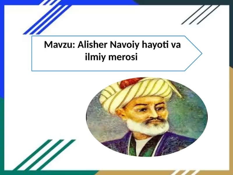 Alisher Navoiy Hayoti va Ilmiy Merosi 1
