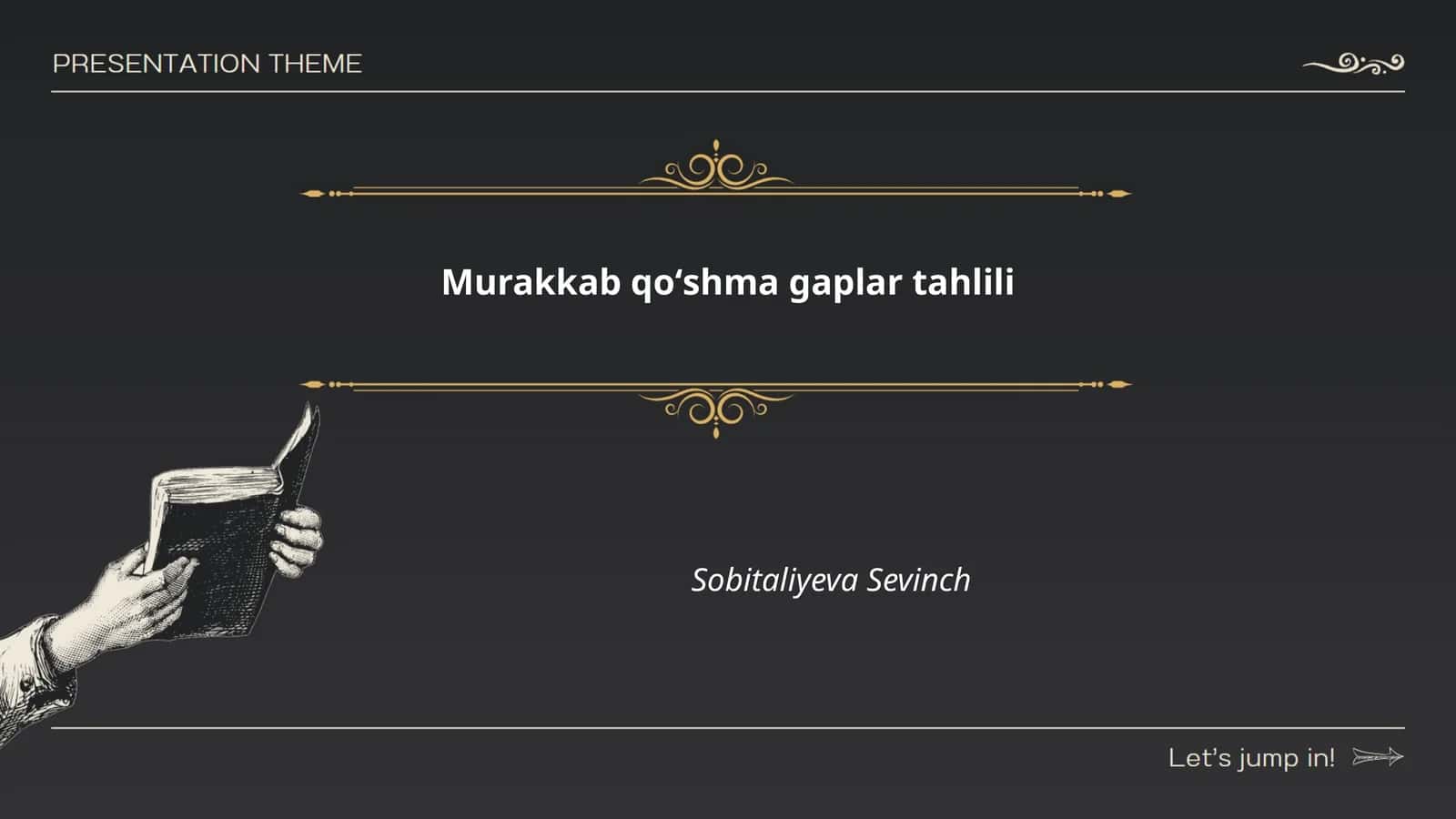 Murakkab qoʻshma gaplar tahlili 1