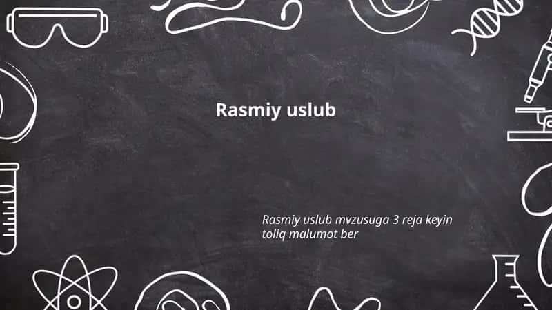 Rasmiy uslub 1