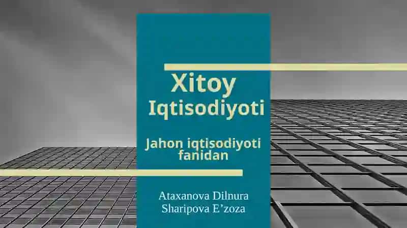 Xitoy iqtisodiyoti