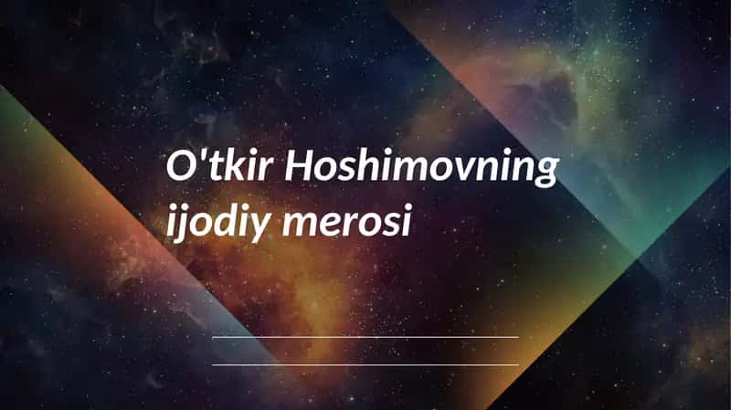 O'tkir Hoshimovning 1