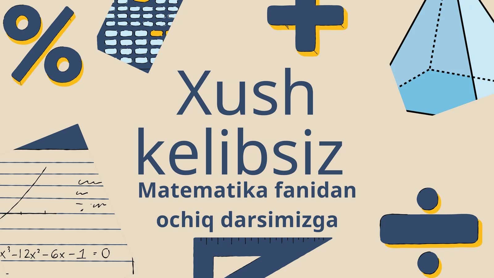 Matematika fanidan ochiq dars burchak 1