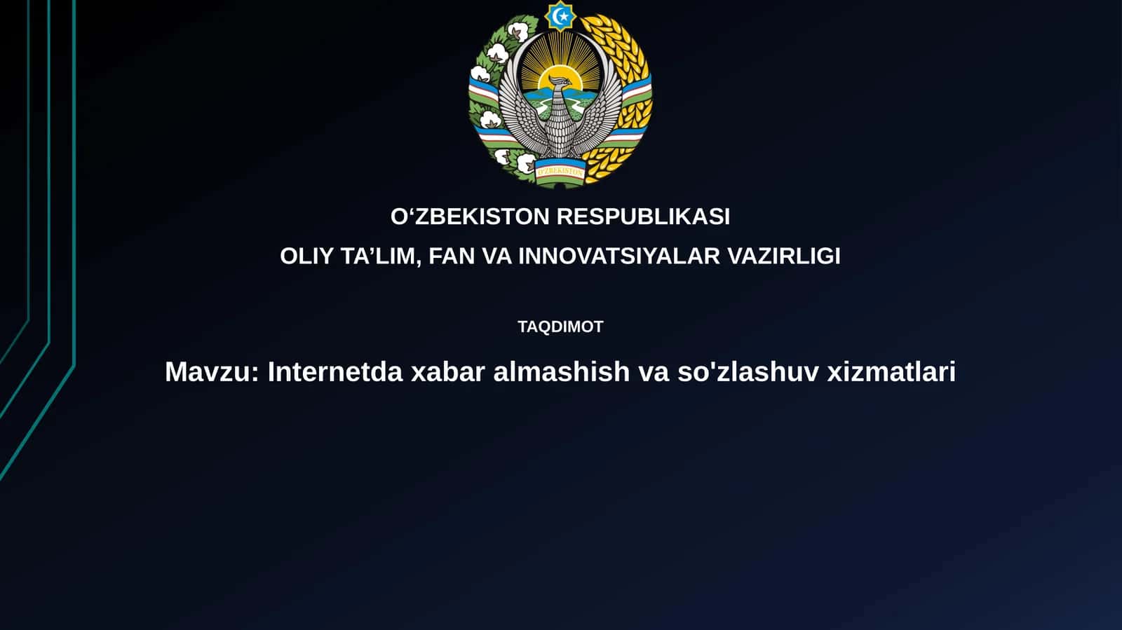 Internetdaxabaralmashishvaso'zlashuvxizmatlari 1