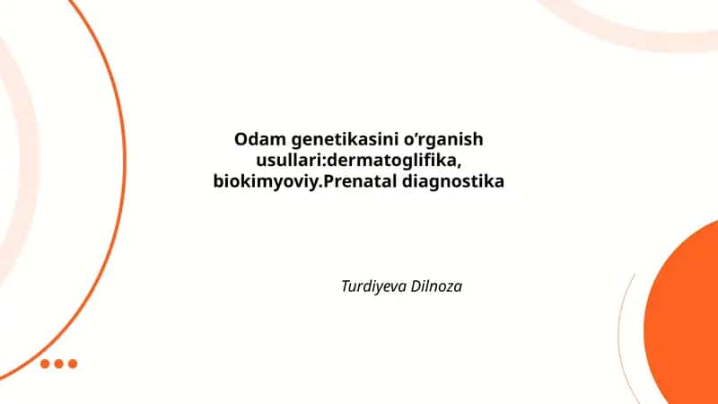 Dermatoglifika: nazariyasi va tarixiy rivojlanishi 1