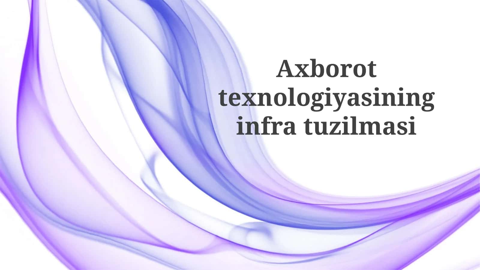 Xavfsizlik infratuzilmasi 1