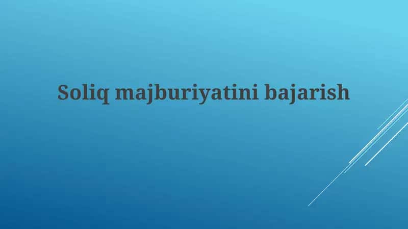 Soliqmajburiyatinibajarish 1