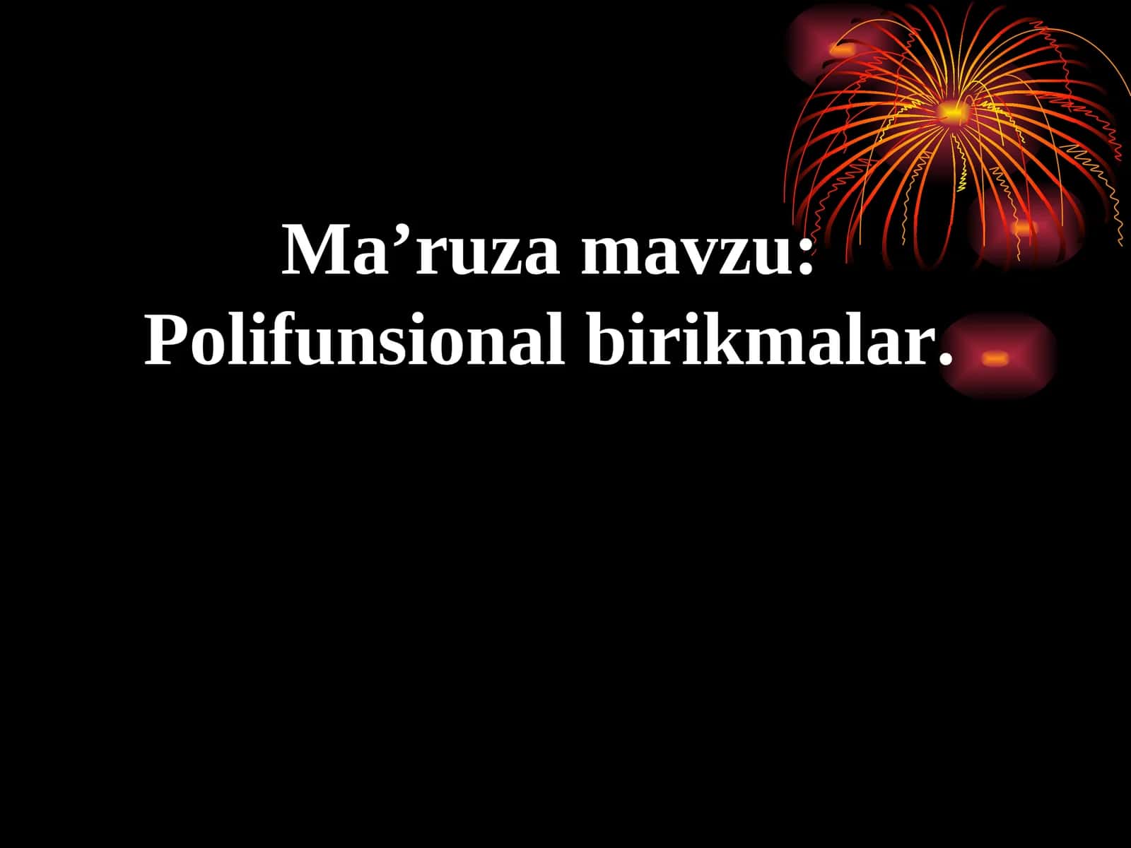 Polifunksional birikmalar 1