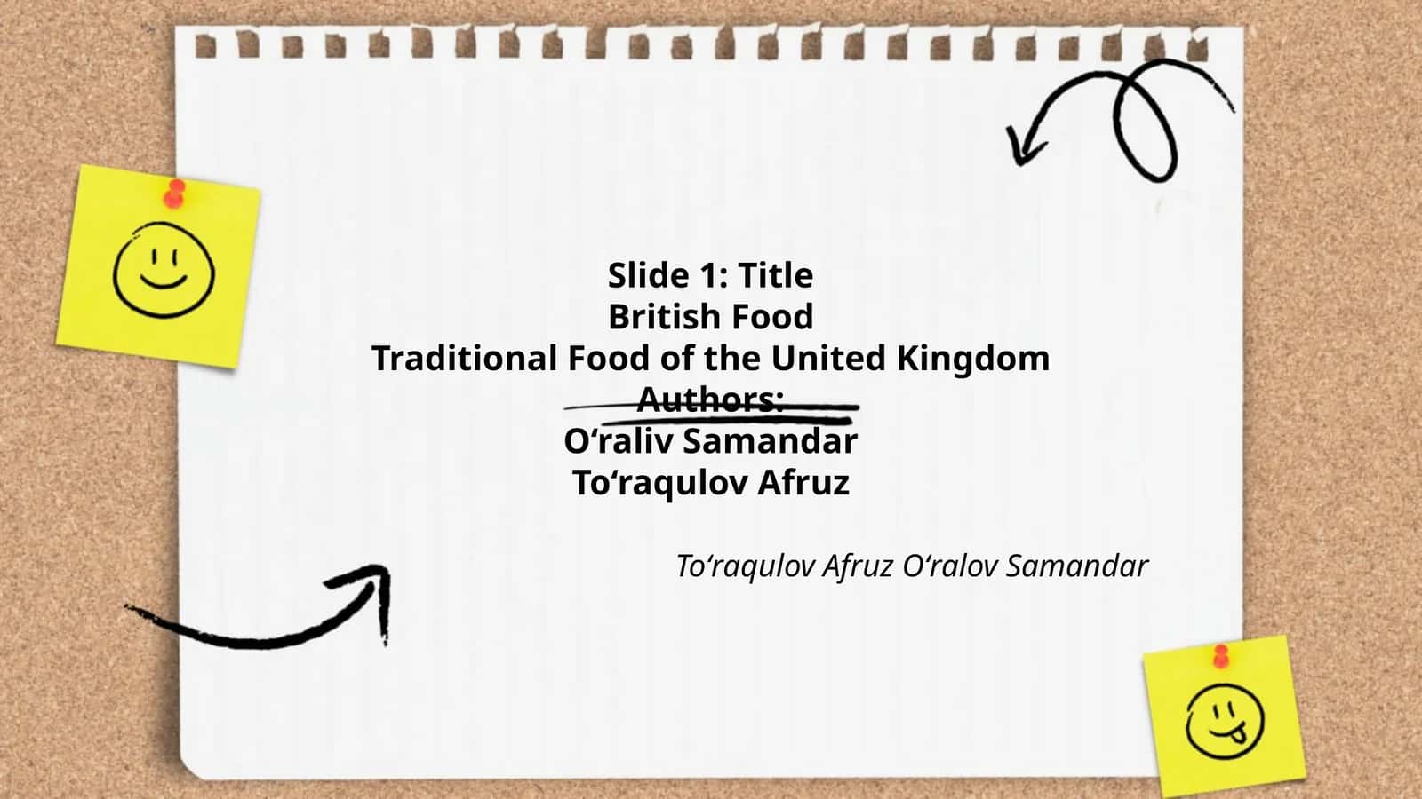 British Food 1