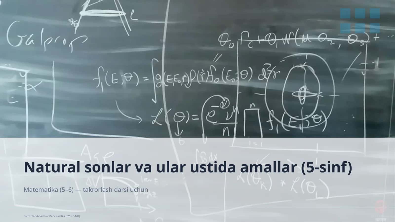 Natural sonlar va ular ustida amallar (5-sinf) 1