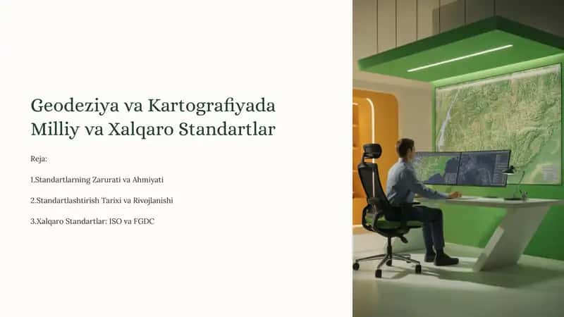 Geodeziya va Kartografiyada Milliy va Xalqaro Standartlar 1