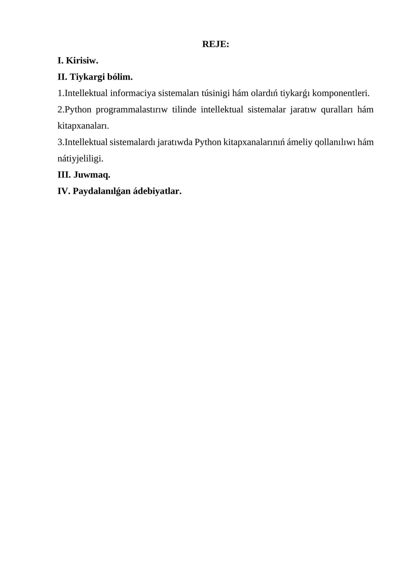 Intellektual informaciya sistemaları 1