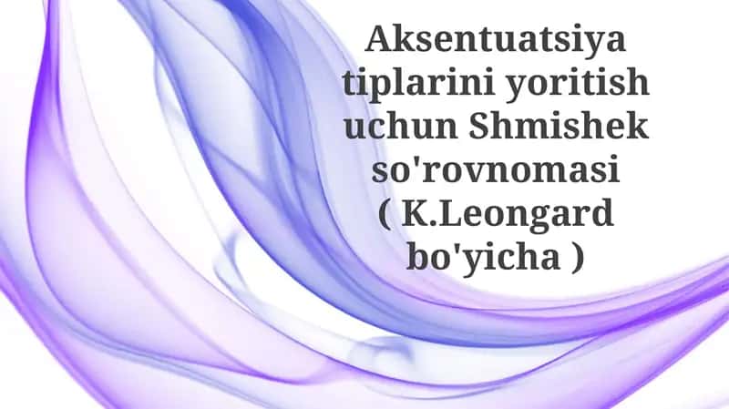 Shmishek Savolnomasi 1