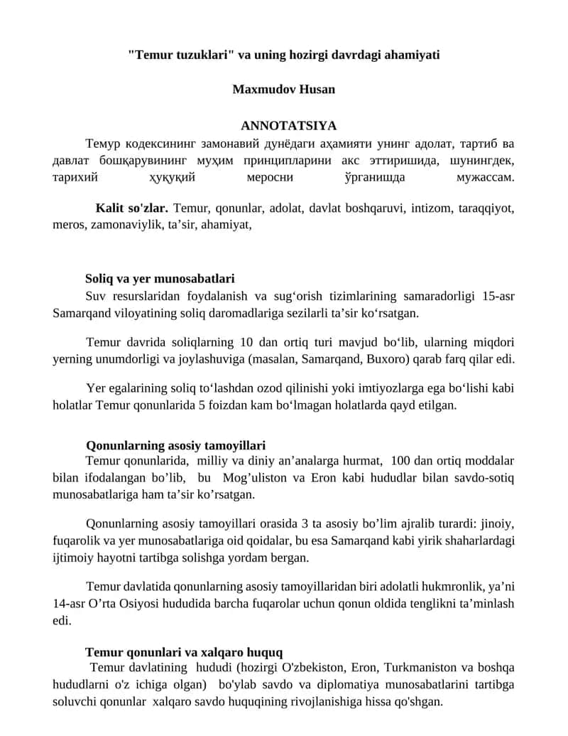 Temur tuzuklari 1
