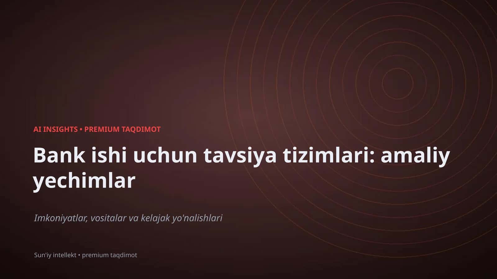 AI INSIGHTS • PREMIUM TAQDIMOT 1