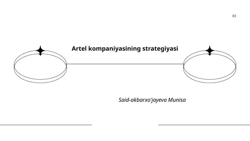 Artel kompaniyasining strategiyasi 1