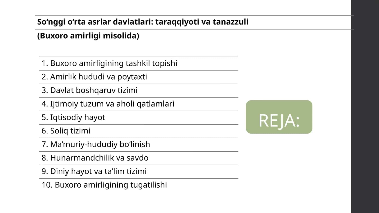 Buxoro xonligisi 1