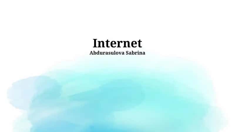 Internet 1