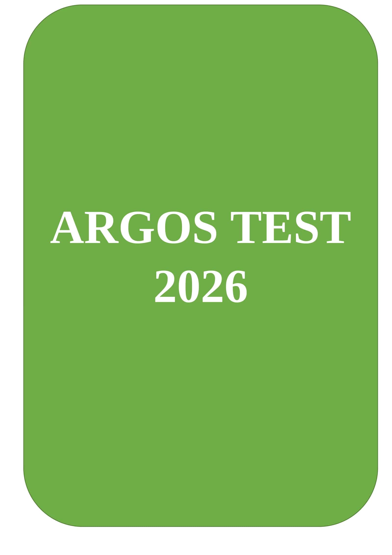ARGOS TEST 2026 1