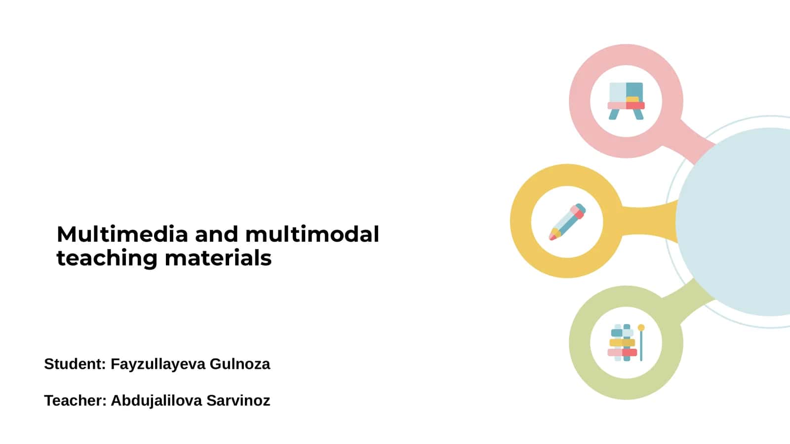 Multimedia and multimodal teaching materials 1