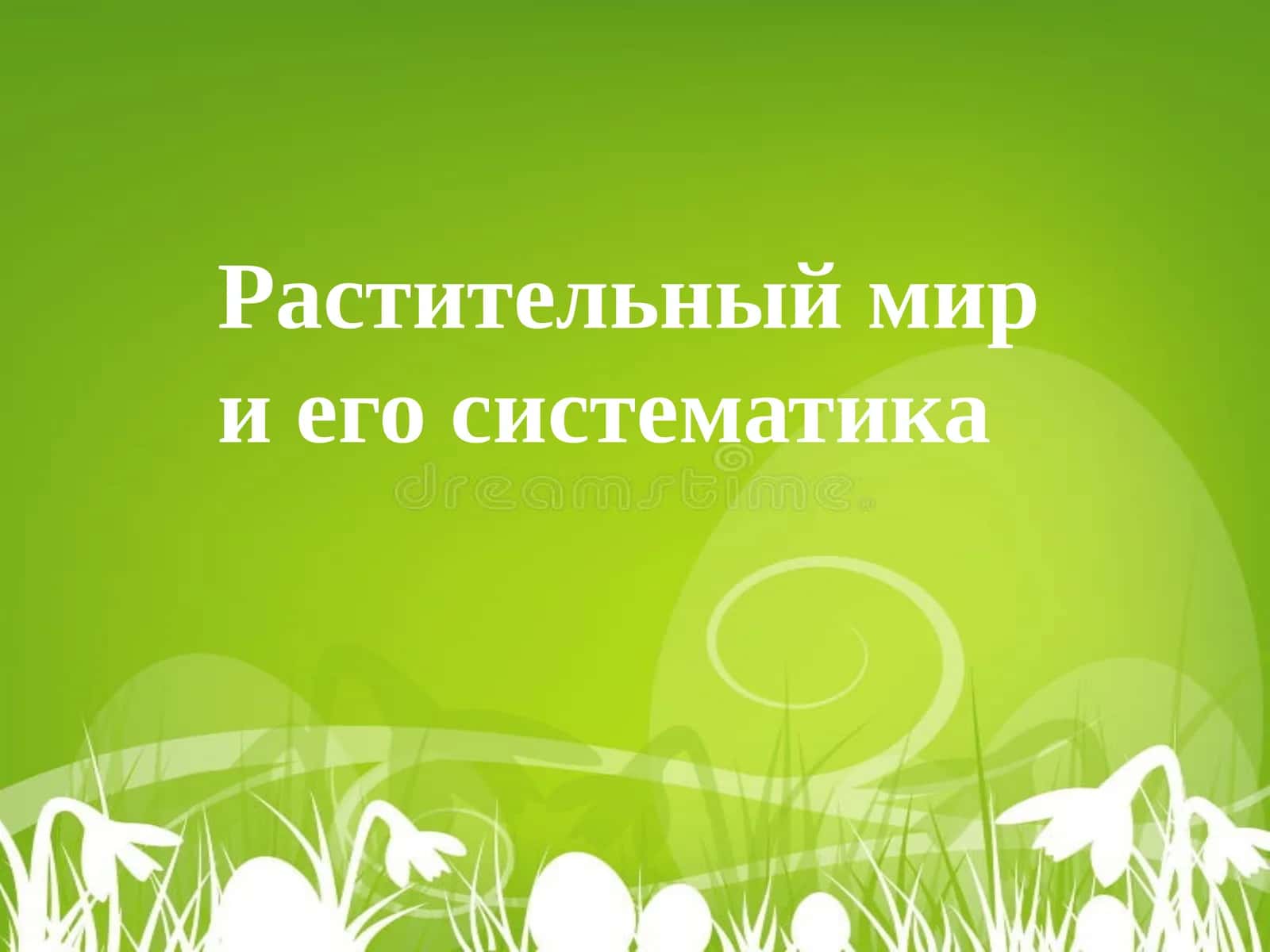 Растительный мир и его систематика 1