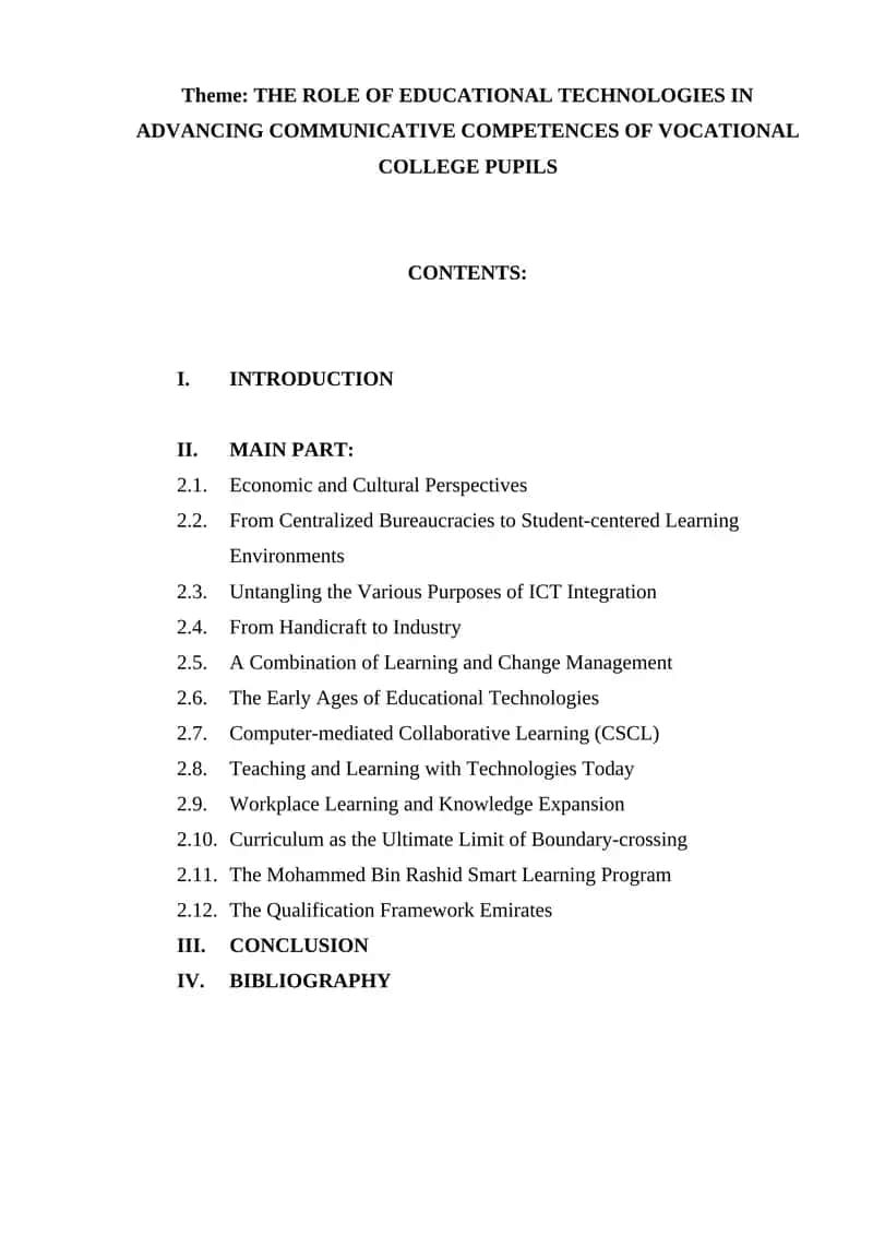THE ROLE OF EDUCATIONAL TECHNOLOGIES IN ADVANCING COMMUNICATIVE COMPETENCES 1