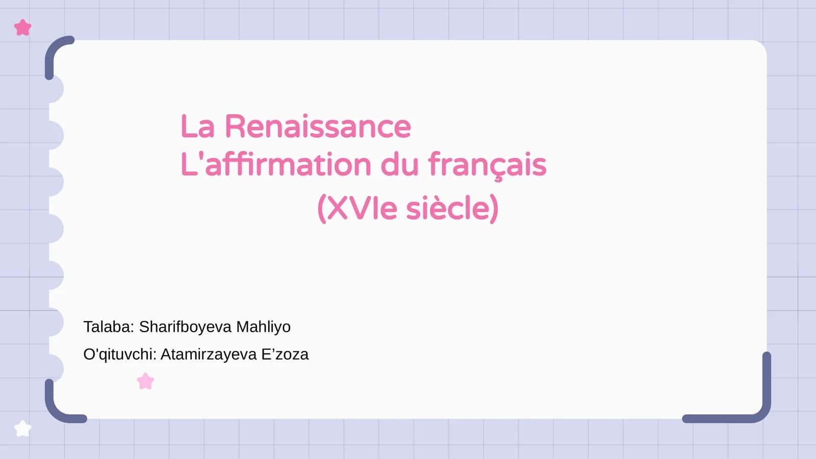 La Renaissance 1