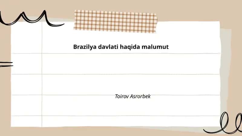 Brazilya davlati haqida malumut 1