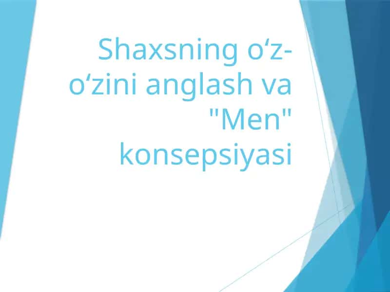"Men" konsepsiyasi 1