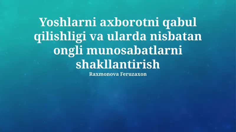 Tanqidiy Fikrlash Koʻnikmalarini Oʻstirish 1