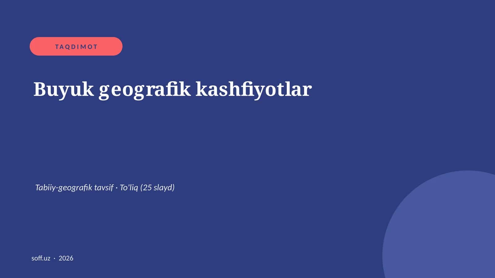 Buyuk geografik kashfiyotlar 1