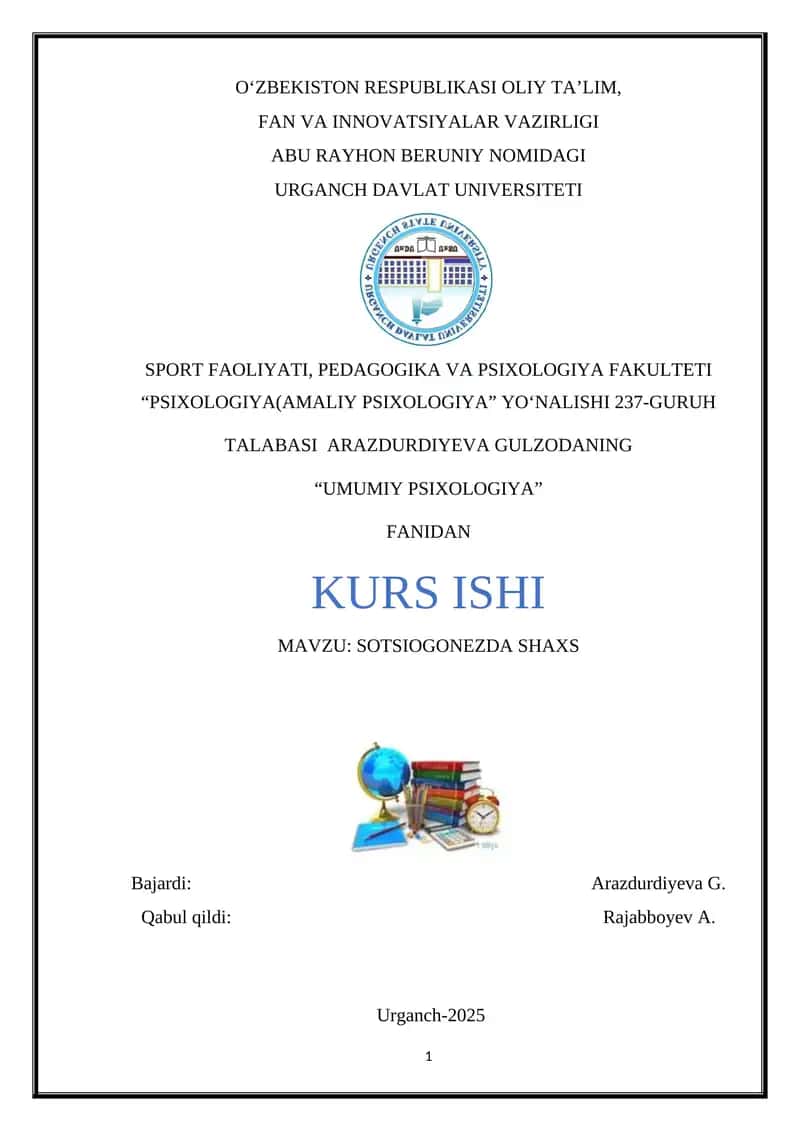 UMUMIY PSIXOLOGIYA 1