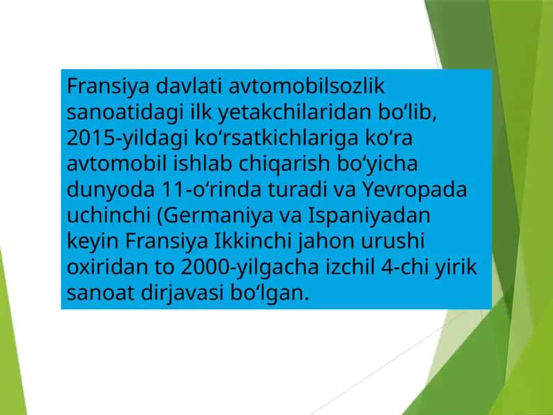 Fransiya Avtomobil Kompaniyalari 1