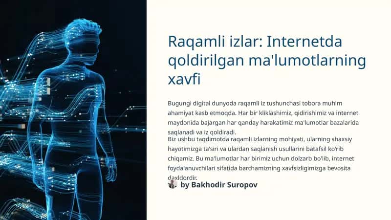 Raqamli izlar: Internetda qoldirilgan ma'lumotlarning xavfi 1