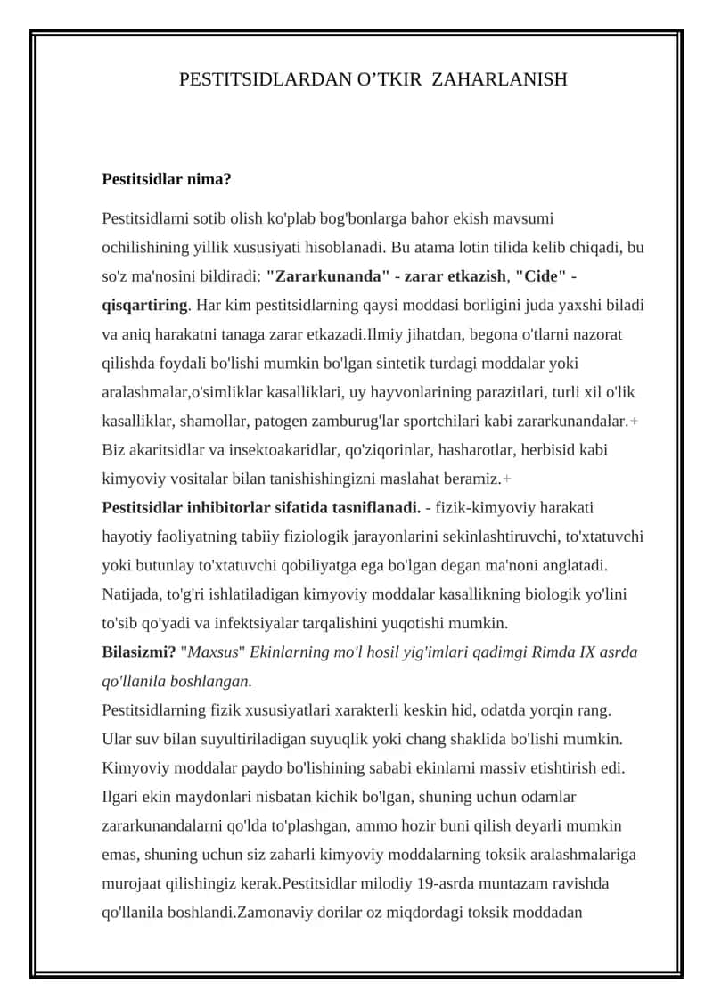 Pestitsidlar 1